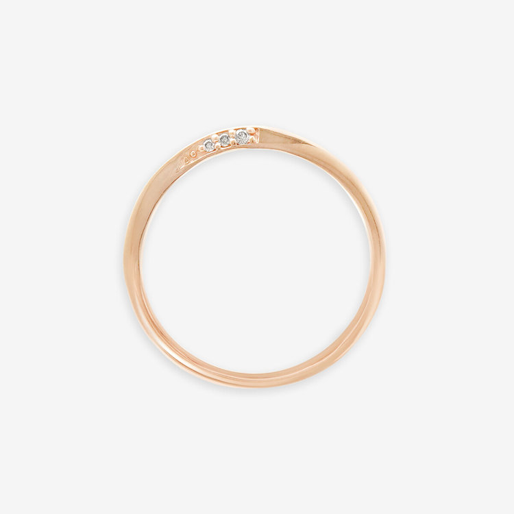 BLOOM ブルーム 【GLOW】K10 ピンクゴールド ダイヤモンド ペアリング ピンクゴールド