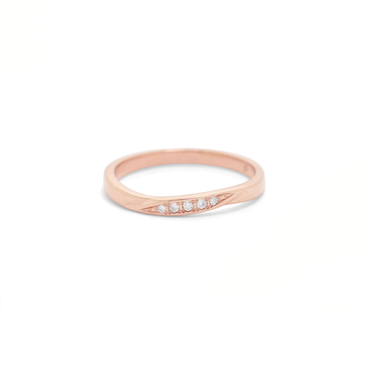 K10 ピンクゴールド ダイヤモンド リング（指輪）（0142-8502 ...
