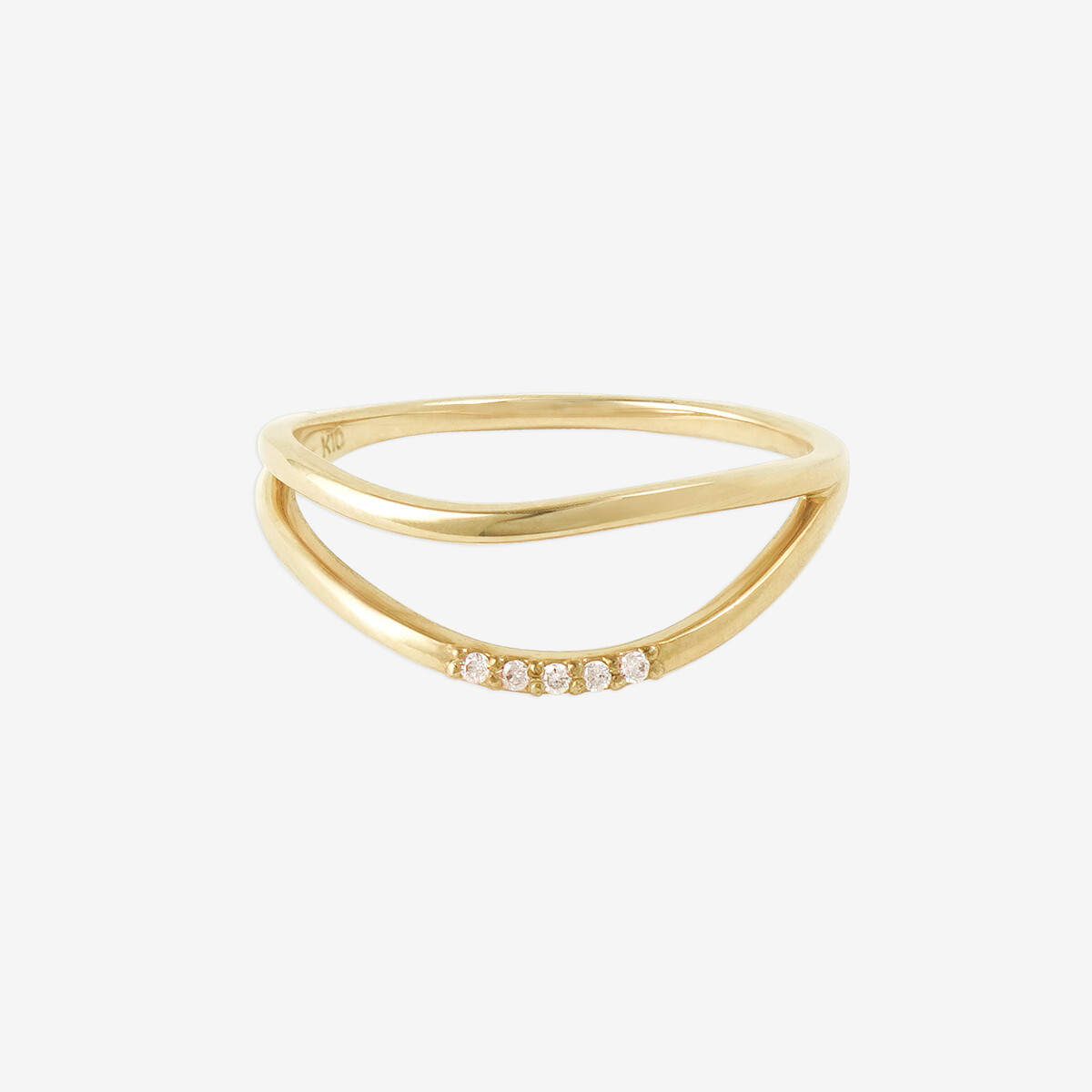 9月誕生石 K10 ピンクゴールド ピンクサファイア リング（指輪）（0152