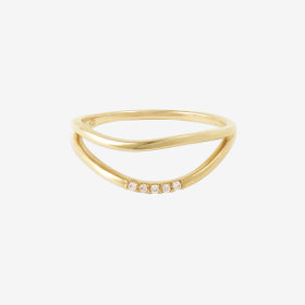 K10 イエローゴールド ダイヤモンド リング（指輪）