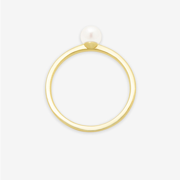 BLOOM ブルーム 【WEB限定】6月誕生石 K10 イエローゴールド あこや真珠 リング（指輪） イエローゴールド