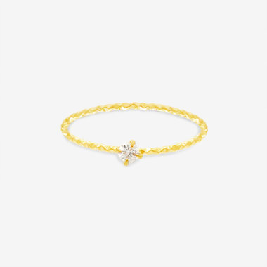 ステンレス キュービックジルコニア リング（指輪）（サージカルステンレス 316L）