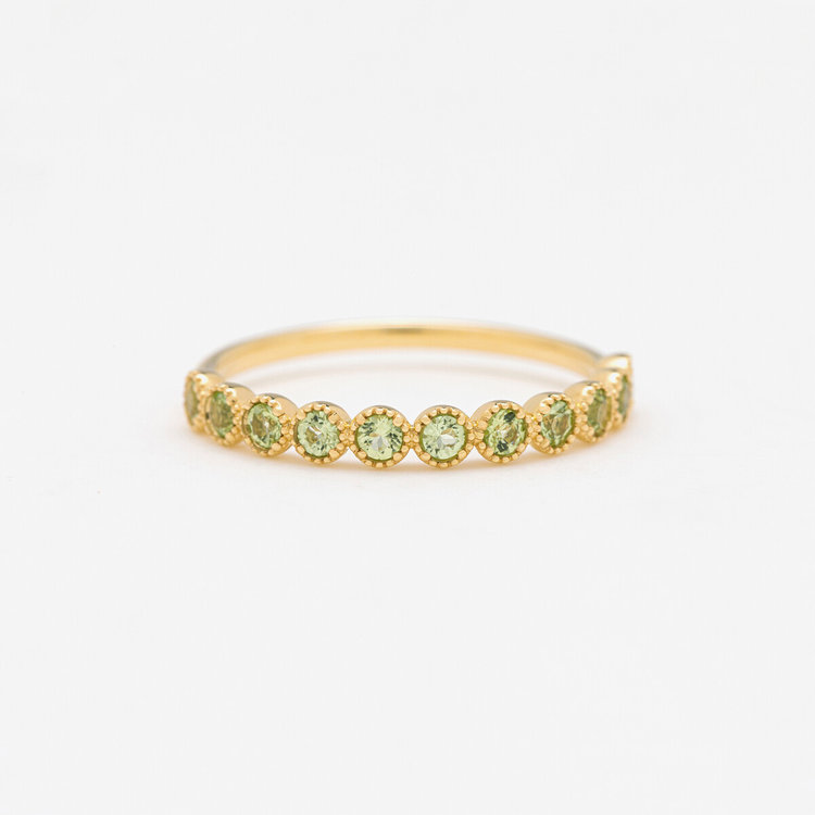 K18 （18金）ペリドット　8月誕生石　 指輪　リング　11号 ペリドット K18リング(8月誕生石)《21T10218》 | 京セラ