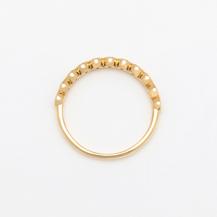 BLOOM ブルーム 【2025ウインターコレクション】【Tanje】11月誕生石 K18 イエローゴールド ロンドンブルートパーズ リング（指輪） イエローゴールド