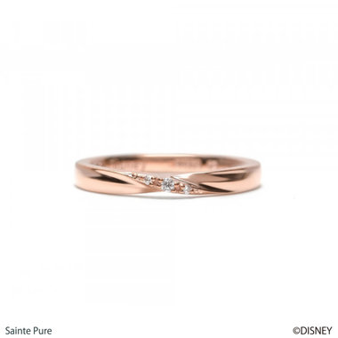 【ディズニー】SMACK シルバー ピンクゴールドメッキ キュービックジルコニア ペアリング （レディース）