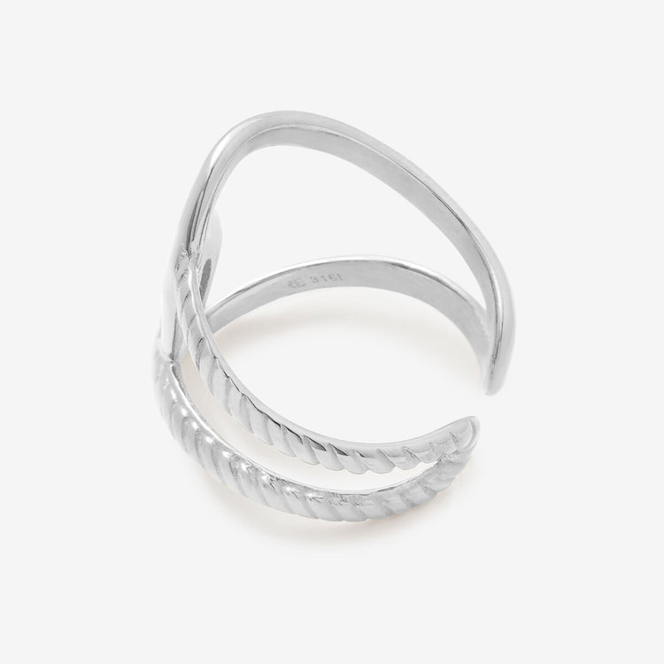 BLOOM ブルーム ステンレス リング（指輪）（サージカルステンレス 316L） シルバー