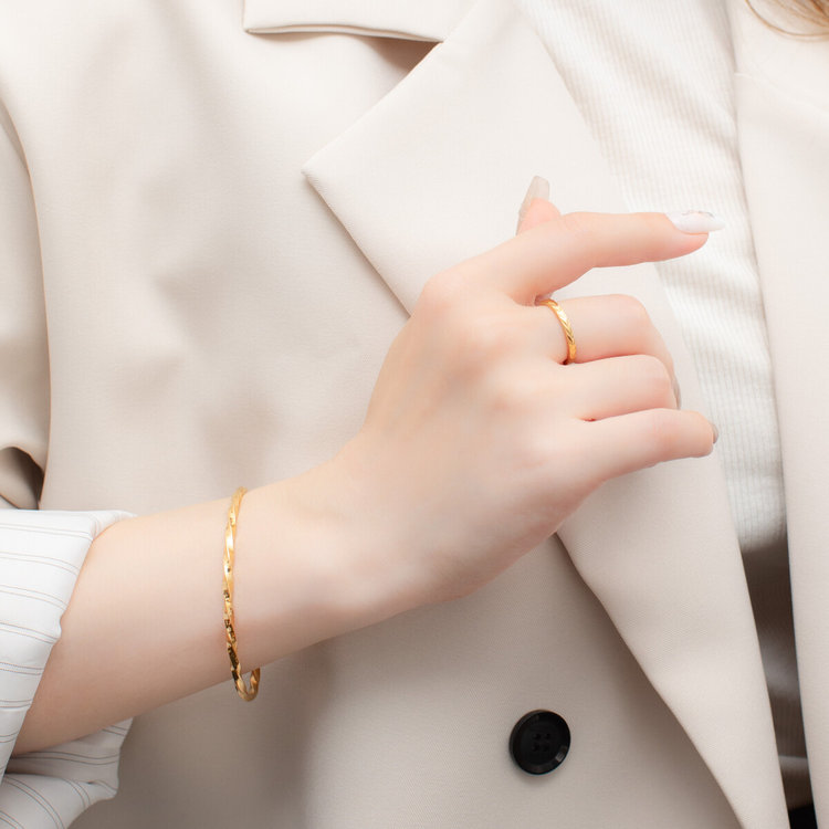 BLOOM ブルーム ステンレス リング（指輪） イエロー