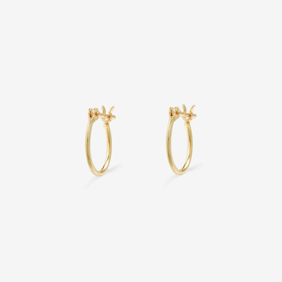 Ear Jewelry】K10 ホワイトゴールド キュービックジルコニア ピアス 