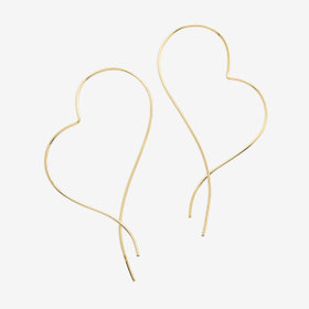 【Ear Jewelry】K14 ゴールドフィルド ハート ピアス