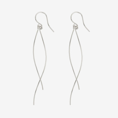 【ドラマ着用】【Ear Jewelry】K14 ゴールドフィルド プラチナメッキ フック ピアス