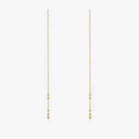 K10 イエローゴールド アメリカン ピアス