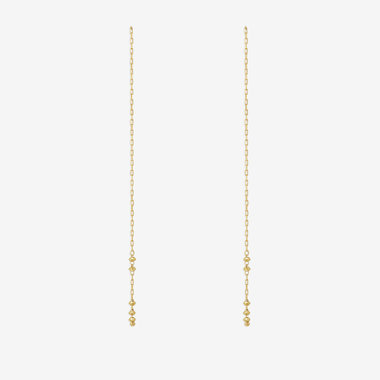 K10 イエローゴールド アメリカン ピアス