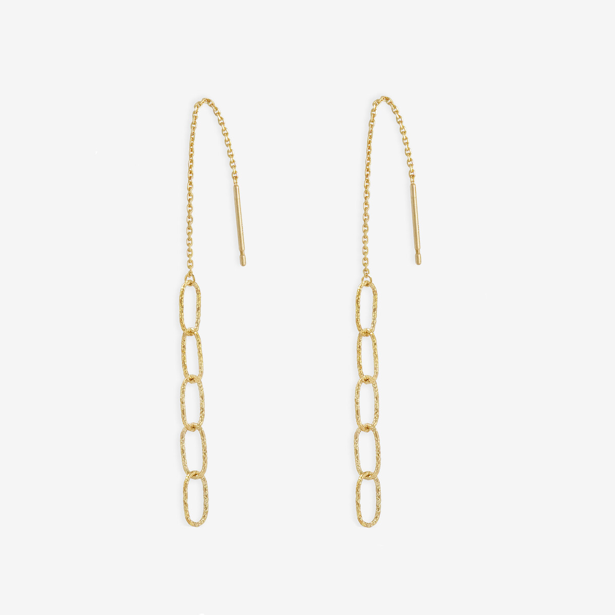 Ear Jewelry】K10 イエローゴールド フープ ピアス（S）（0202-1696