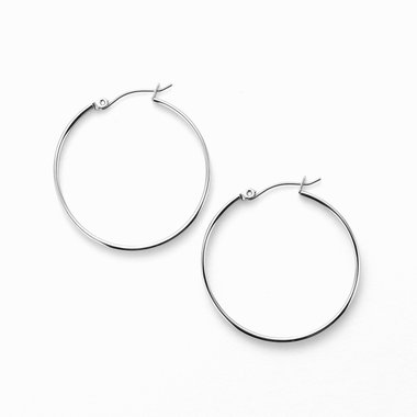 ステンレス フープ ピアス（サージカルステンレス316L）