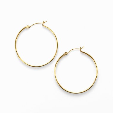 ステンレス フープ ピアス（サージカルステンレス316L）