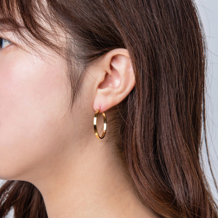 BLOOM ブルーム ステンレス フープ ピアス（サージカルステンレス316L） イエロー