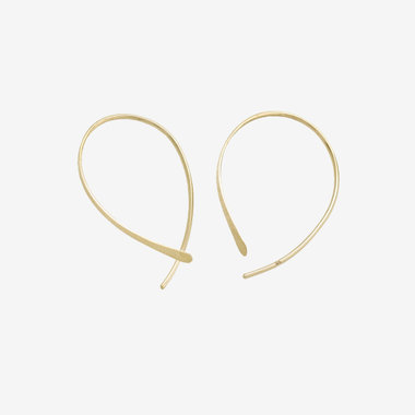 【Ear Jewelry】K10 イエローゴールド フック ピアス（S）