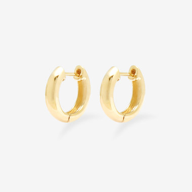 BLOOM ゴールド フープピアス18金 Ear Jewelry】K18 イエローゴールド フープ ピアス（10mm