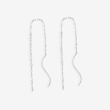 【WEB限定】K10 ホワイトゴールド アメリカン ピアス