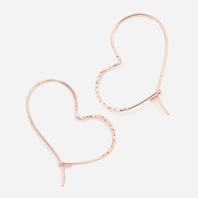 【WEB限定】K14 ゴールドフィルド ハート フープ ピアス