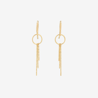 K10 イエローゴールド フック ピアス