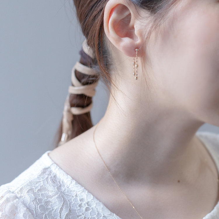 BLOOM ブルーム K10 イエローゴールド ピアス イエローゴールド