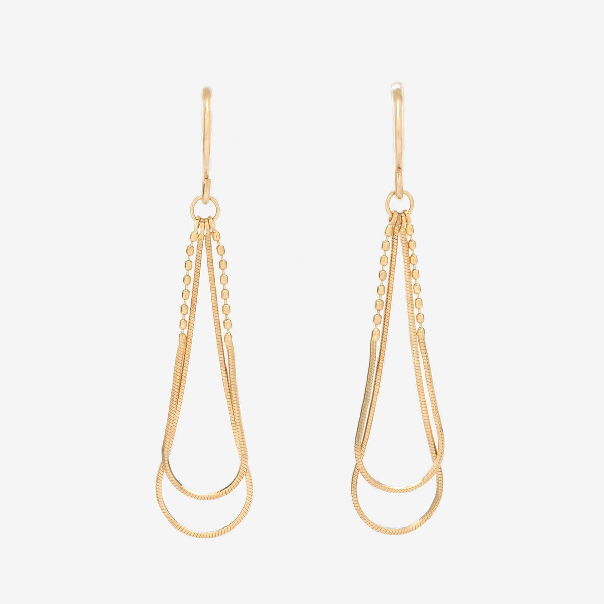 Ear Jewelry】K18 イエローゴールド フープ ピアス（20mm