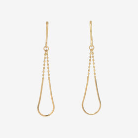 Ear Jewelry】K18 イエローゴールド クローバー ピアス（0202