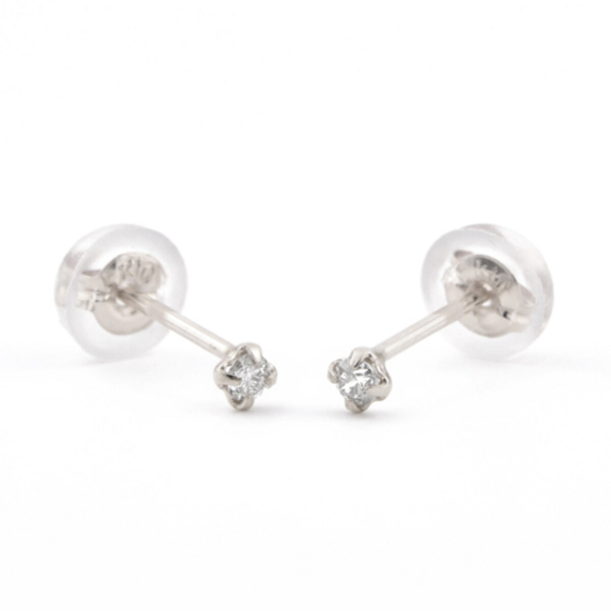 Ear Jewelry】K10 イエローゴールド ダイヤモンド ピアス（0.02