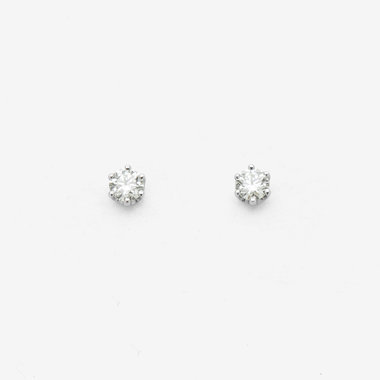 Heart＆Cupid】プラチナ ダイヤモンド ピアス（0.1ct）<H&C証明
