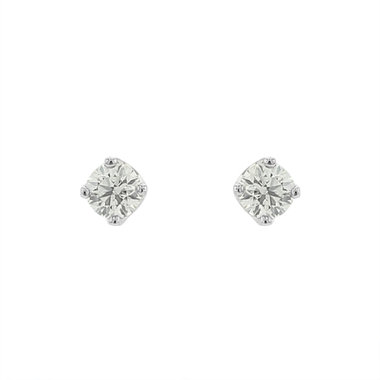 プラチナ ダイヤモンド ピアス（0.1ct）<H&C証明カード/スコープ付