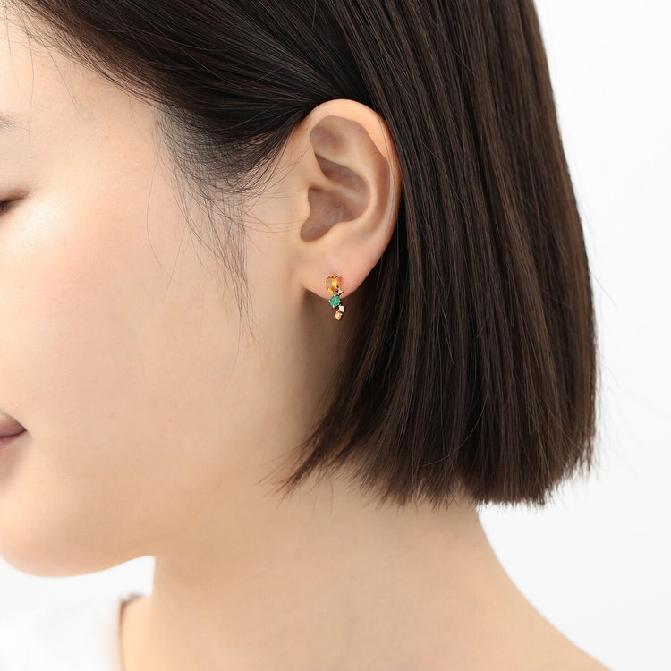 BLOOM ブルーム 【WEB限定】11月誕生石 K10 イエローゴールド シトリン ピアス イエローゴールド