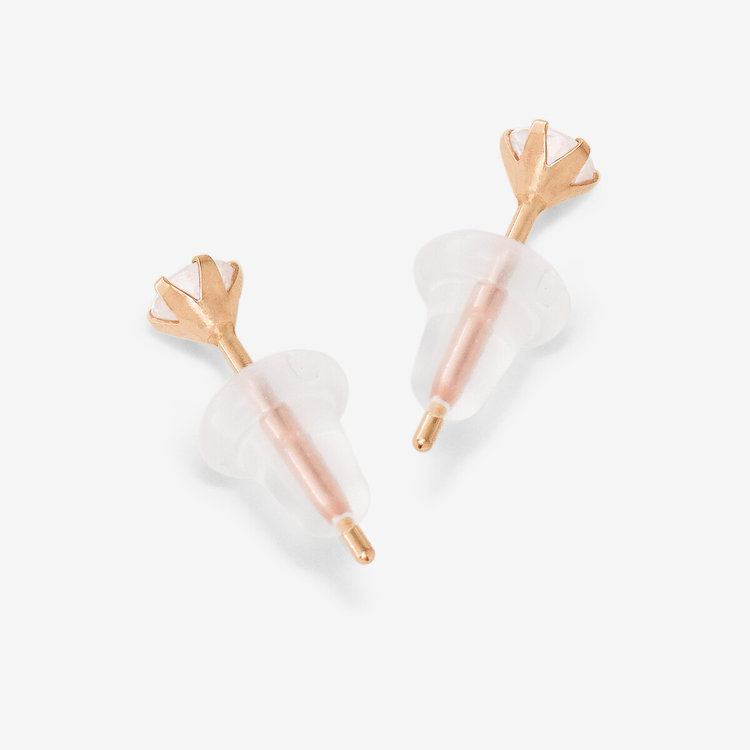 BLOOM ブルーム 【WEB限定】6月誕生石 K10 ピンクゴールド ムーンストーン ピアス ピンクゴールド