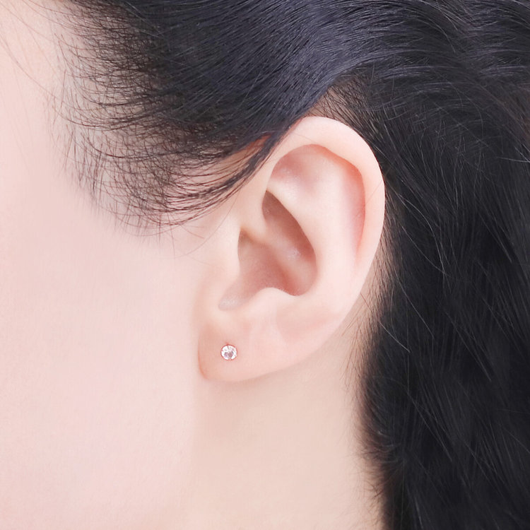 BLOOM ブルーム 【WEB限定】6月誕生石 K10 ピンクゴールド ムーンストーン ピアス ピンクゴールド