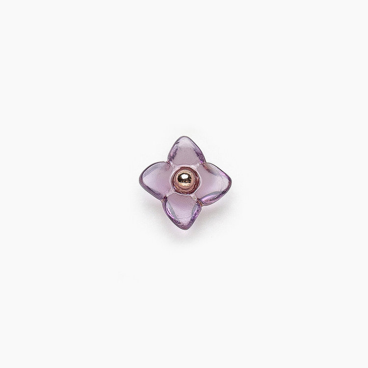 Birth Flower】6月誕生花 K10 ピンクゴールド アジサイ ピアス