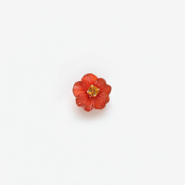 【新品未使用】BLOOM　K10YG ウェーブ アメリカンピアス BLOOM（アクセサリー） ピアス K10 イエローゴールド チェーン