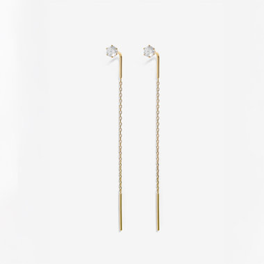 【2026サマーコレクション】K10 イエローゴールド キュービックジルコニア アメリカン ピアス