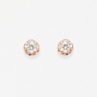 【Ear Jewelry】K10 ピンクゴールド キュービックジルコニア ピアス