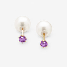 【公式サイト限定】2月誕生石 K10 イエローゴールド アメジスト ピアス