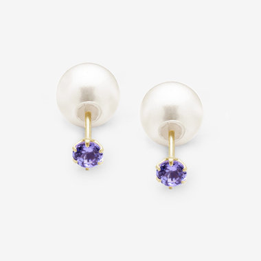 【公式サイト限定】12月誕生石 K10 イエローゴールド タンザナイト ピアス