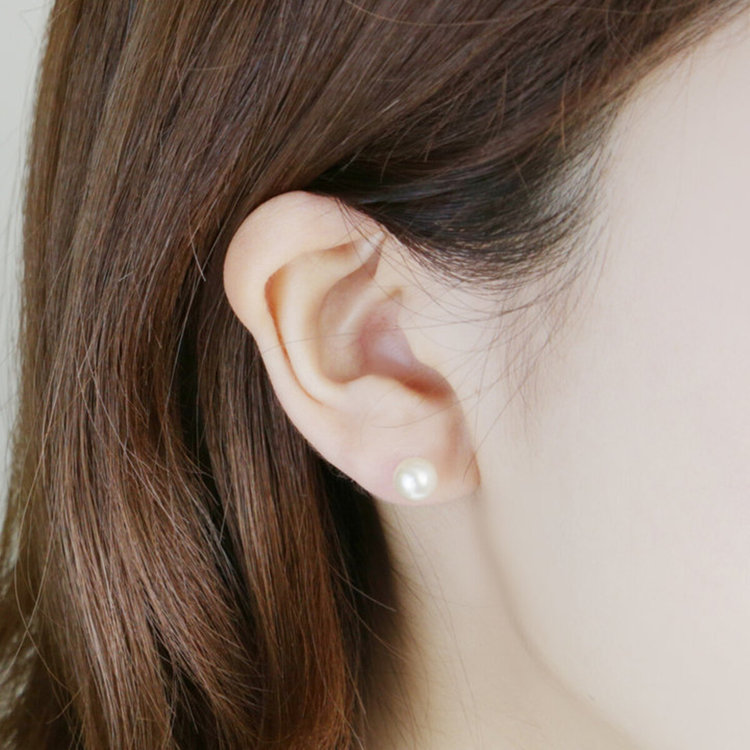 BLOOM ブルーム 【公式サイト限定】4月誕生石 K10 ホワイトゴールド クォーツ ピアス ホワイトゴールド