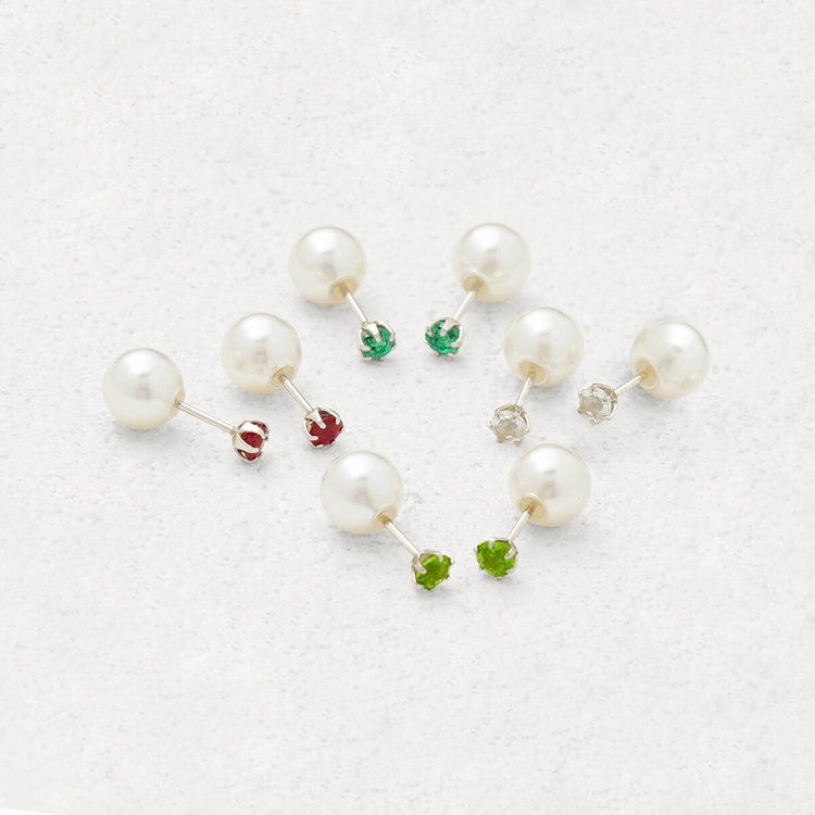 BLOOM ブルーム 【公式サイト限定】5月誕生石 K10 ホワイトゴールド エメラルド ピアス ホワイトゴールド