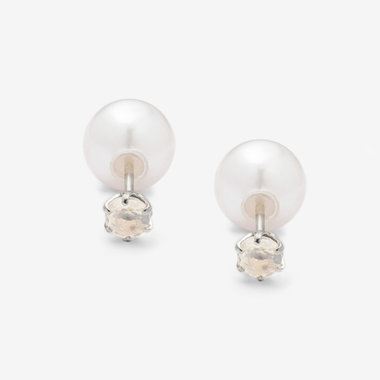 １８Kムーンピアス（ホワイトゴールド） 楽天市場】K18ホワイトゴールド ブルームーン ピアス : ジェム