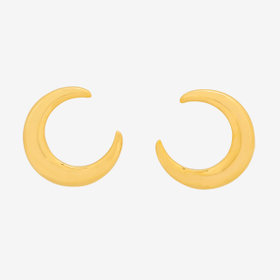 ステンレス ムーン ピアス