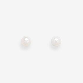 6月誕生石 プラチナ あこや真珠 ピアス（3.0mm-3.5mm）