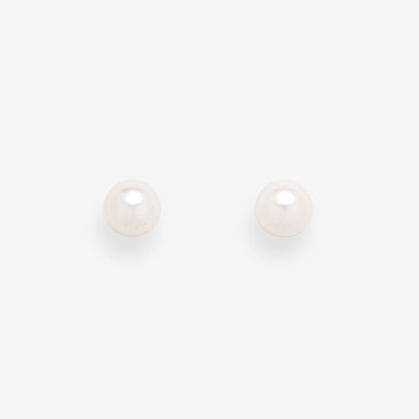 6月誕生石 プラチナ あこや真珠 ピアス（4.0mm-4.5mm）