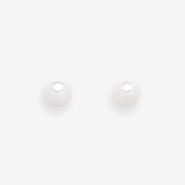 6月誕生石 プラチナ あこや真珠 ピアス（5.0mm-5.5mm）