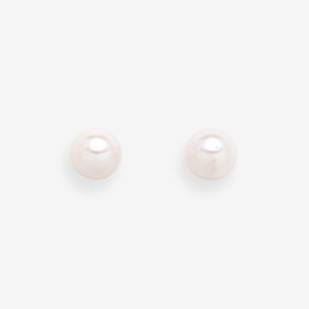 6月誕生石 プラチナ あこや真珠 ピアス（6.0mm-6.5mm）