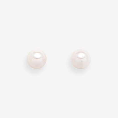 6月誕生石 プラチナ あこや真珠 ピアス（6.0mm-6.5mm）