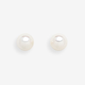 6月誕生石 プラチナ あこや真珠 ピアス（8.0mm-8.5mm）